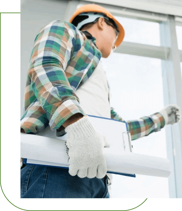 Engineer Inspecting door